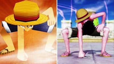 Evolution of Luffy&#39;s Gear Second in One Piece Games