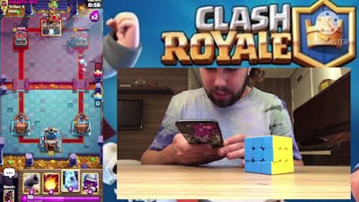 PLAYING CLASH ROYALE WHILE SOLVING THE RUBIK’S MAGIC CUBE!!