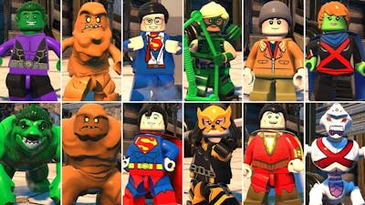 All Character Transformations  Suit-Ups in LEGO DC Super-Villains (DLC Included)