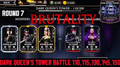 Dark Queen’s Non Fatal Tower Bosses Battle 110,130,150 Fight + Reward | MK Mobile