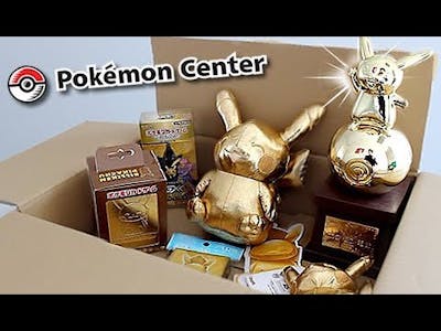 *NEW* Pokémon Center Exclusive GOLDEN Items