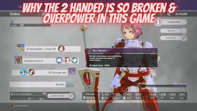 Sword Art Online Alicization Lycoris Why The 2 Handed Is So Broken  Op In This Game