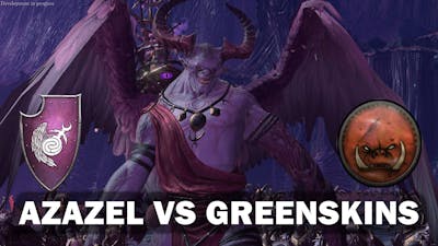Azazel vs Greenskins - Total War Warhammer 3