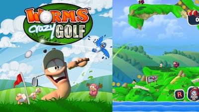 Worms Crazy Golf PS3 Gameplay (No Commentary)