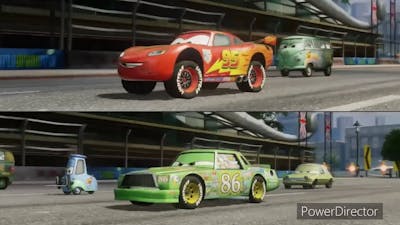 Cars 2 the video game #88 Lightning McQueen Vs Chick Hicks