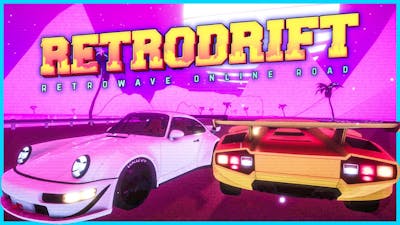 Drifting Back Into the 80s With Retro Cars  Synthwave Songs! (RetroDrift: Retrowave Online Road)