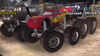 Disney Pixar Lightning McQueen Cars Movie Game - Monster Truck Mayhem - Part 17