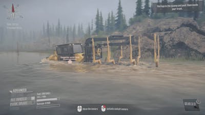 Crazy gamer - Tractor goes swimming in the river- Game publisher don&#39;t like that!!!!