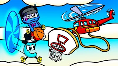 We Dunk Basketballs on Helicopters While Flipping Through Portals in Hoop World!