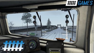 Train Simulator Cab Ride NJT F40PH-2CAT in Snow From Spring Lake, NJ to Asbury Park Station