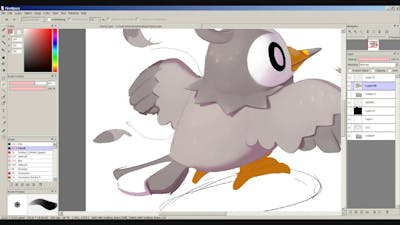 Starly Painting in FireAlpaca*