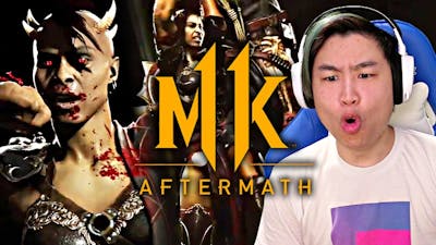 Mortal Kombat 11: Aftermath - Meet Sheeva Trailer ft. Johnny Cage!! [REACTION]