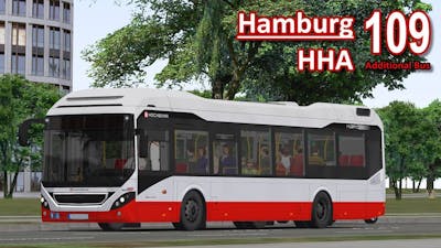 OMSI | Hamburg | HHA 109 | Volvo 7900 Hybrid | Additional Bus | Timelapse
