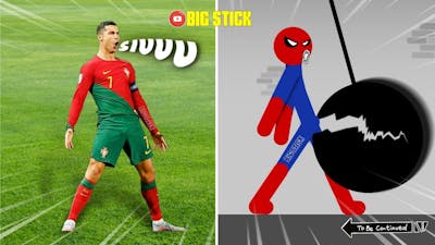 Real Football vs Stickman | Stickman Dismounting funny moments | Big Stick #9