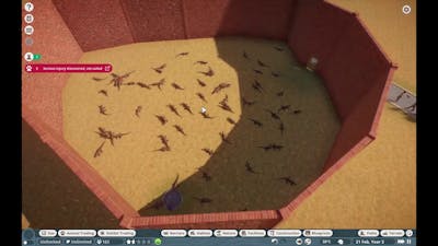 Releasing 69 Komodo dragons onto the crowd in planet zoo