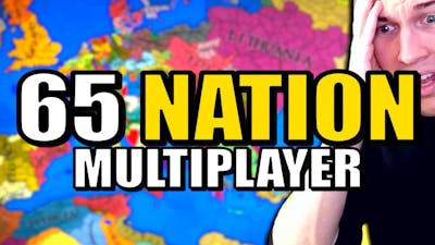 I made a MASSIVE multiplayer battle with 65 Player Controlled Countries! (EU4)