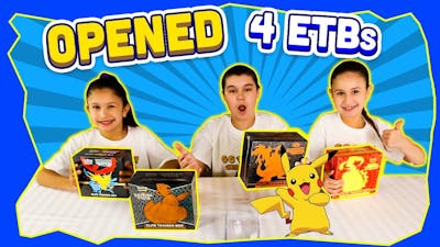 Opening 4 Pokemon ETBs *who had the best pulls?*