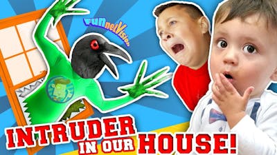 GET OUR OF OUR HOUSE YOU WEIRD BIRD MONSTER!! Funny Fails  FUNnel Family Vlog   Skit