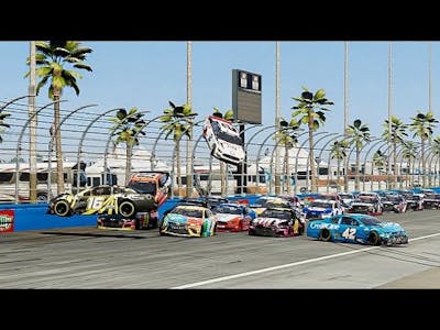 NASCAR Heat 5 Backwards Crashes #4