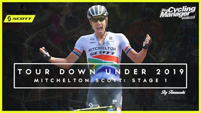 Tour Down Under: Stage 1 / Mitchelton-Scott / Pro Cycling Manager 2018 / @Timmsoski