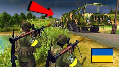 Ukrainian troops attacked a Chinese missile convoy (MOWAS2 Battle Simulation)