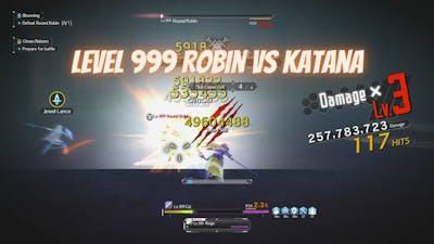 Sword Art Online Alicization Lycoris Level 999 Robin Floor 100 vs Katana