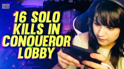 16 Solo Kills In Conqueror Lobby | Most Intense Fights | Play Like Incognito
