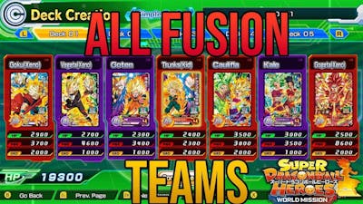 ALL FUSION TEAM ONLINE BATTLES | SUPER DRAGON BALL HEROES WORLD MISSION