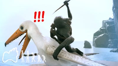 Mother Ape Vs Predatory Pelicans | Ancestors: The Humankind Odyssey