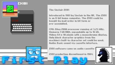 NS First Play -  Super Life of Pixel - Sinclair ZX81