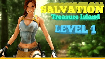 TRLE : Salvation - Part 02: Treasure Island - Level 1 (Walkthrough)
