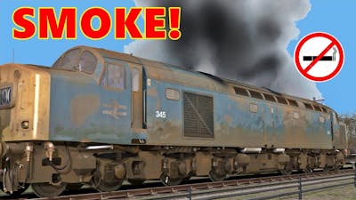 Class 40 diesel locomotive cold start and other smokers!❗🌪️