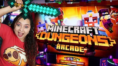 Theres a Minecraft Arcade Game?! - Minecraft Dungeons Arcade
