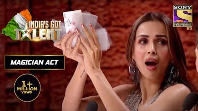 Malaika के हाथ से कैसे हुआ Cards का Deck ग़ायब? | Indias Got Talent Season 8 | Magician Act