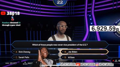 iShowSpeed Plays Who Wants to Be A Millionaire!