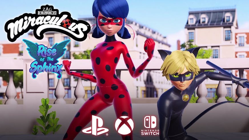 Comprar Miraculous: Rise of the Sphinx Cat Noir and Ladybug Costume Pack