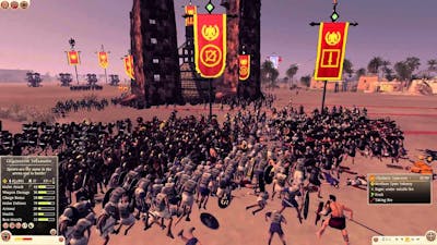 Total War: Rome II Port Siege Battle - Rome v Egypt (FULL ULTRA GRAPHICS)