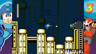 Mega Man Legacy Collection Challenge 25 MM1-3 Mashup Gold