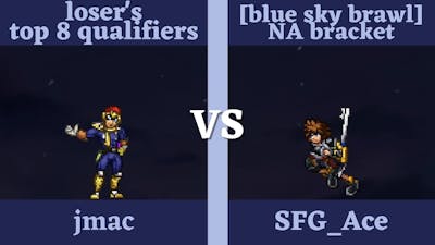 jmac (Falcon) vs SFG_Ace (Sora) - SSF2 Losers Top 8 Qualifiers - Blue Sky Brawl NA