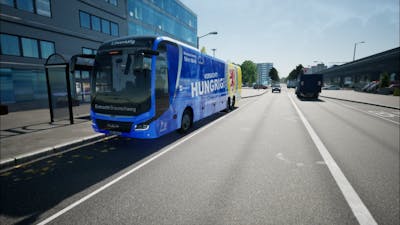 Fernbus simulator #gameplay , to Düsseldorf with the MAN Lion`s Coach