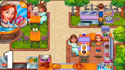Claire’s Cafe : Tasty Cuisine - Gameplay Walkthrough Part 1 All Levels 1-4 (Android &amp; iOS)