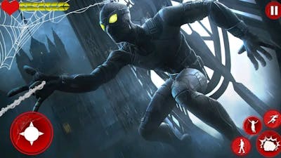 Flying Spiderman Ultimate Fight with City Gangsters - Flying Superhero Games - Black Spiderman Game