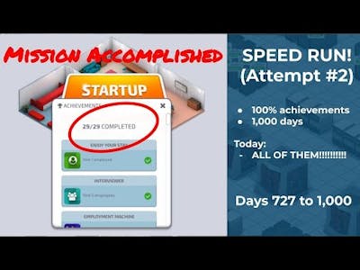 Startup Company Gameplay | 100% Achievements Achieved!!!