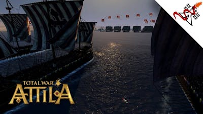 Total War: Attila - 2vs2 Nava Battle | Multiplayer Online Gameplay
