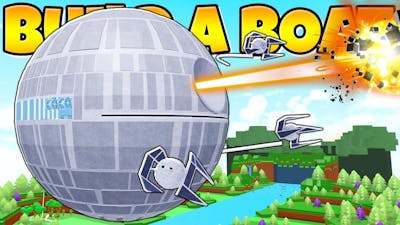 GIANT STAR WARS DEATH STAR In Build a Boat!!!