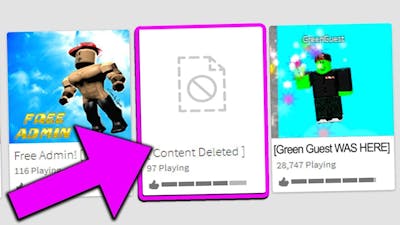 green guest deleted this roblox game..