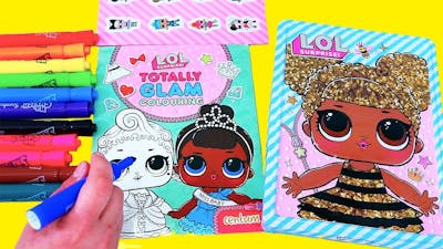 Speed Coloring Barbie Play Pack &amp; LOL Dolls Happy Tin | Sniffycat