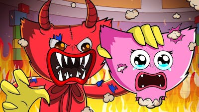 Is HUGGY WUGGY a EVIL DEMON ?! True Story of Devil - Cartoon Animation (Poppy Playtime)