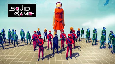 SQUID GAME in TOTALLY ACCURATE BATTLE SIMULATOR !! - Players vs Squid Game Guards - TABS #squidgame