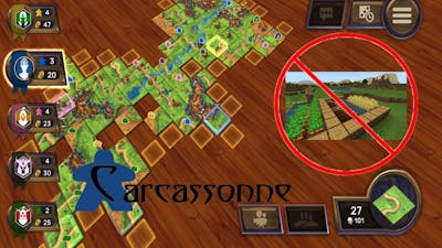 Carcassonne Without Famers Gameplay